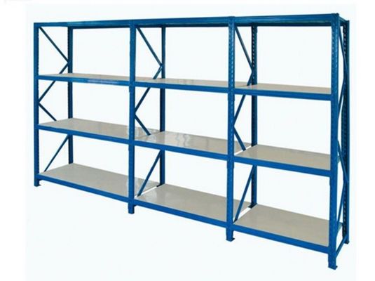 คุณภาพ  Warehouse Steel Medium Duty Storage Rack With Upright Fram And Beams OEM Service โรงงาน