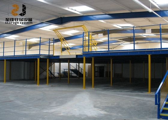 คุณภาพ  Multi Level Safety Industrial Mezzanine Floors Epoxy Powder Coated โรงงาน