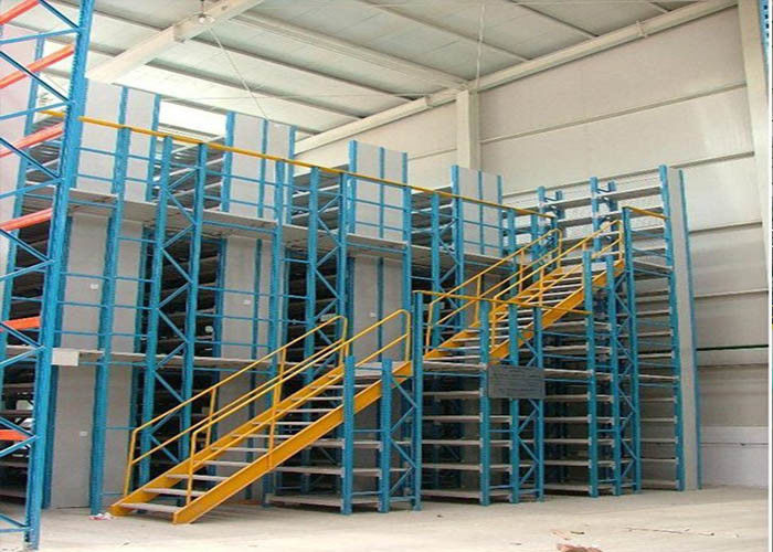ราคพัลเล็ต สนับสนุน Mezzanine, โกดังเหล็ก Mezzanine Floor สําหรับการเก็บ