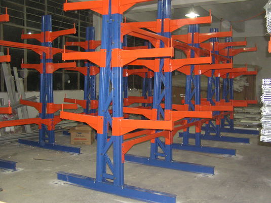 ระบบ Rack เสาเหล็ก Cantilever ระบบ Rack โลหะ Cantilever อุตสาหกรรม