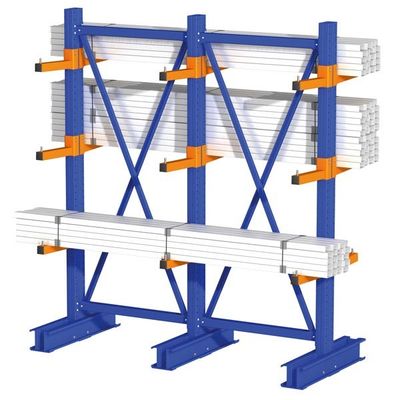 สแตนเลสท่อ Cantilever Pallet Racking ระบบ Racking Cantilever ภาระหนัก
