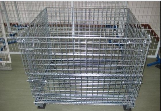 กรง Mesh สายเหล็ก plating สําหรับการเก็บสินค้าในโกดัง