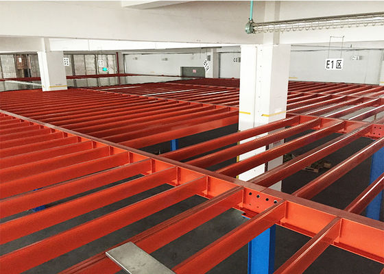 ระยะยาว Mezzanine อุตสาหกรรมพื้น โครงสร้างเหล็กสําหรับโกดัง