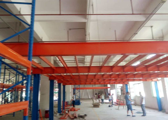 โครงสร้างเหล็กภารกิจหนัก พื้น Mezzanine สําหรับ Rack การจัดเก็บโกดังสนับสนุน
