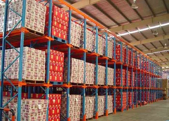 สแตนเลส Q235 Drive In Pallet Racking รางอุตสาหกรรมตามสั่ง