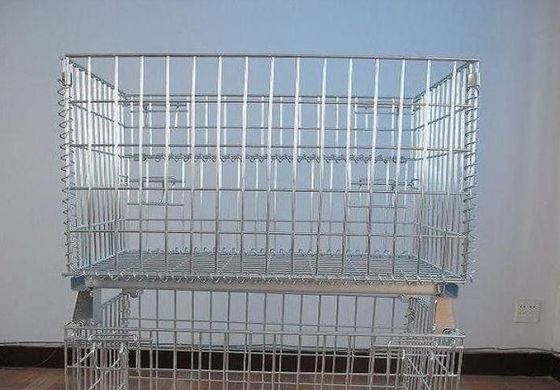 กรง Mesh สายเหล็ก plating สําหรับการเก็บสินค้าในโกดัง