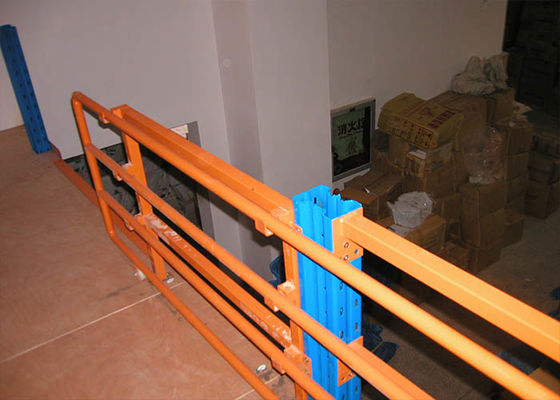2 ระดับ Cold Rolling Industrial Steel Storage Racks Platform สีส้ม / สีฟ้า
