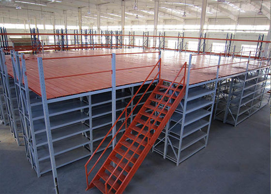 Mezzanine สแตนเลสโครงสร้างหลายชั้น ระเบียงรองรับการเก็บ Mezzanine Platforms