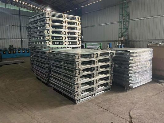 คลังสินค้า หนักงานเหล็ก Pallet Stackable ขนาดมาตรฐานยูโร