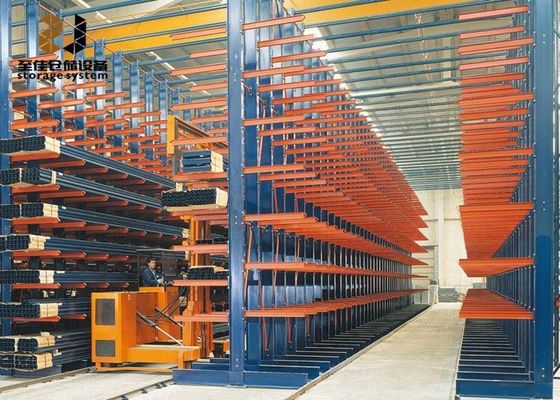 พาวเดอร์เคลือบ Cantilever Pallet Racking ขนาดที่กําหนดเองกับ Safelock