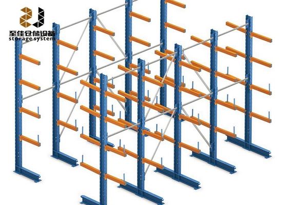 ขนาดที่กําหนดเอง 300-1800 มิลลิเมตร แอร์ม With Safelock Free Standing Lumber Rack