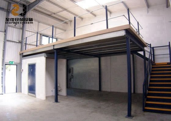 2 ชั้น อาคาร Mezzanine Floor งานหนักเหล็ก Mezzanine Structure โลหะ