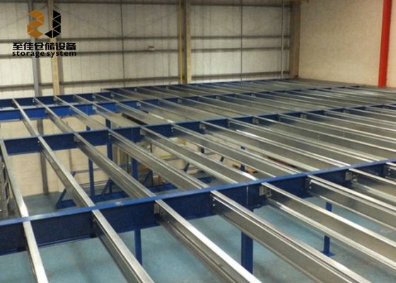 สแตนเลส Q235 / 245 โบลท์เลส / รีเวทเรลฟิ้ง, โกดัง Mezzanine Floor สําหรับอาคาร