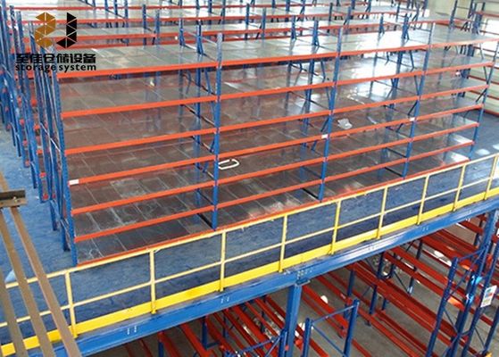 สแตนเลส Q235 / Q345 รางพื้น Mezzanine ที่มีความสามารถในการบรรทุกขนาดใหญ่ 500kg - 4000kg/sqm