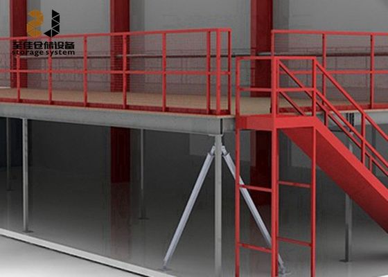 พื้น Mezzanine อุตสาหกรรมที่กําหนดเอง 500kg/sqm-1500kg/sqm โครงสร้าง Mezzanine สํานักงาน