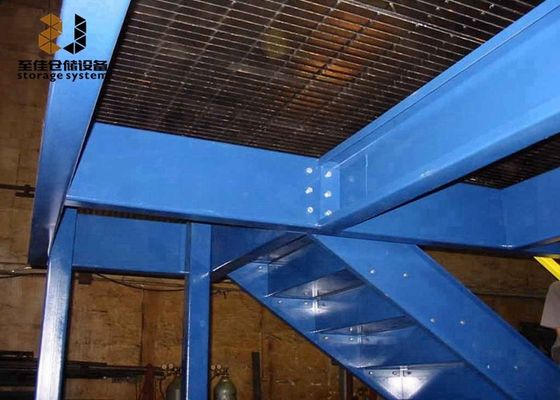 พื้น Mezzanine อุตสาหกรรมที่กําหนดเอง 500kg/sqm-1500kg/sqm โครงสร้าง Mezzanine สํานักงาน